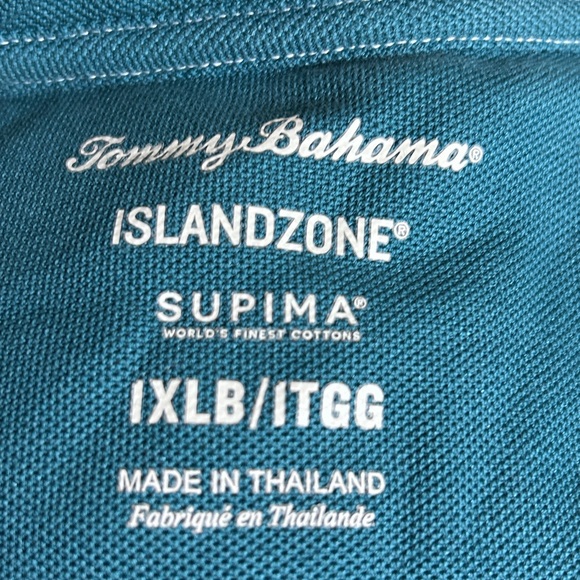 Tommy Bahama Island Zone Men’s Polo Marlin Blue Cruise Short Sleeve Size XL - Picture 5 of 12